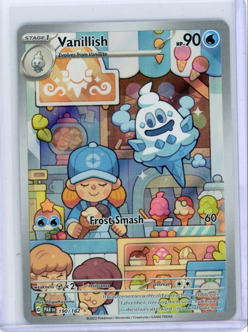 Vanillish Pokémon Paradox Rift Illustration Rare 
