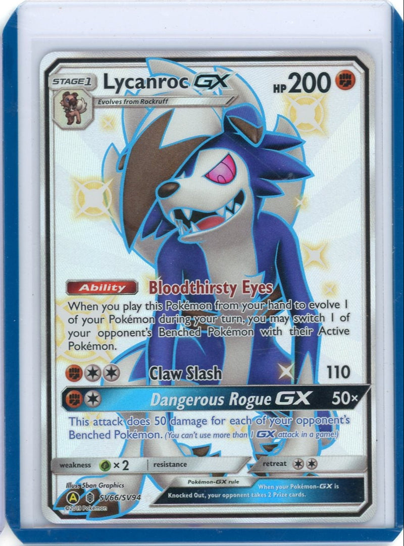 Lycanroc GX 2019 Pokemon Hidden Fates rare holo 