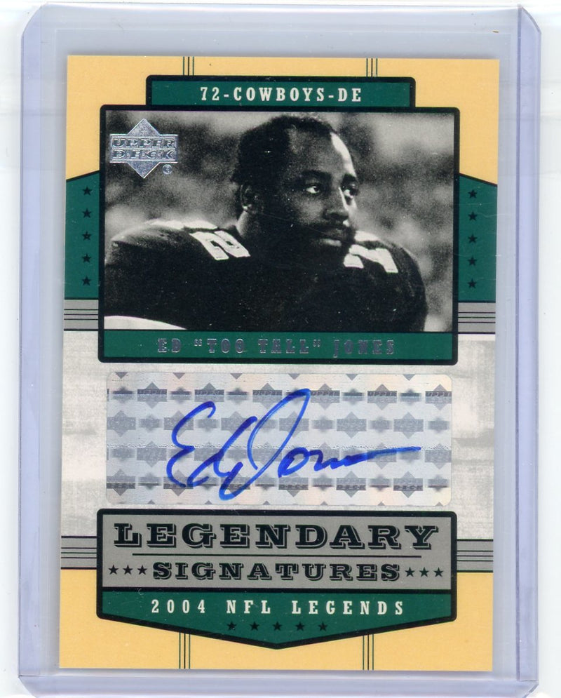 Ed "Too Tall" Jones 2004 Upper Deck Legendary Signatures autograph