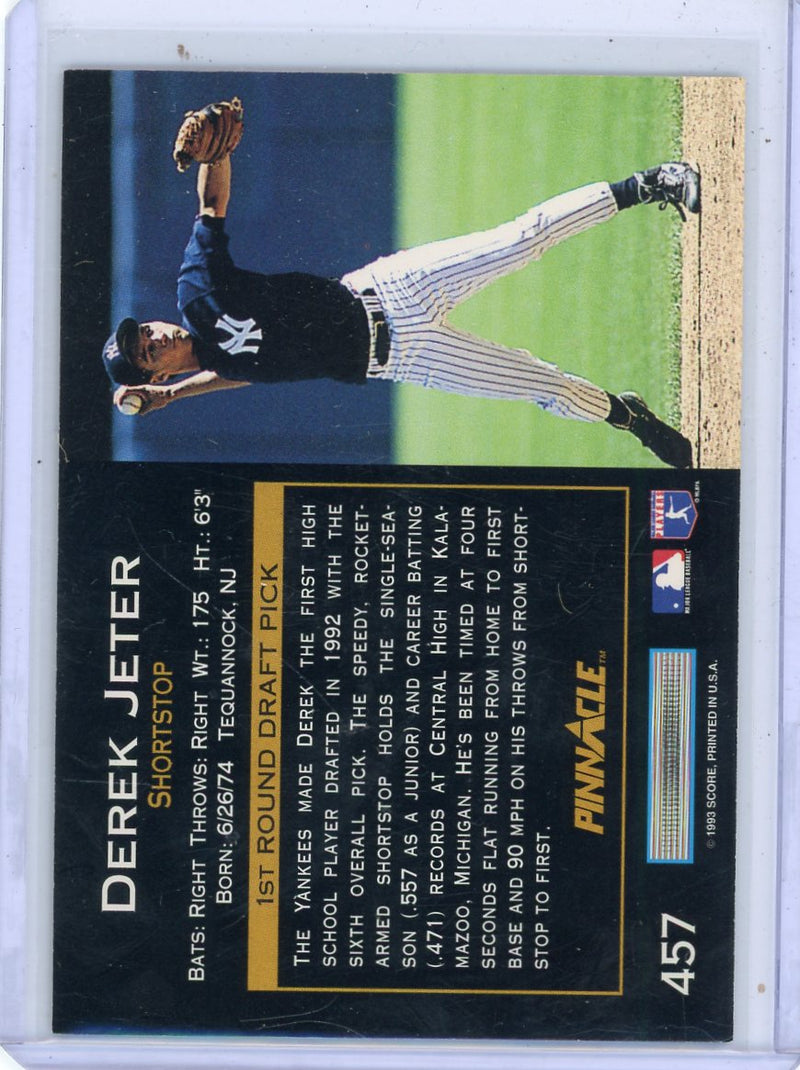 Derek Jeter 1993 Pinnacle 