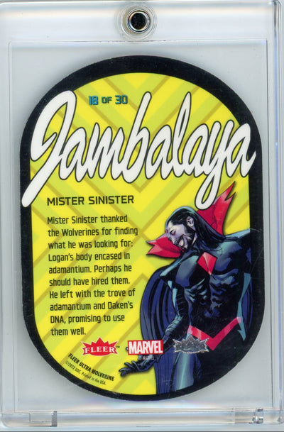 Mister Sinister 2022 Fleer Ultra Wolverine Jambalaya SSP