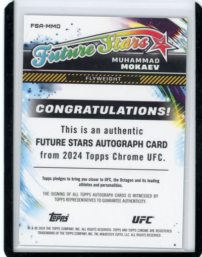 Muhammad Mokaev 2024 Topps Chrome Future Stars Autograph