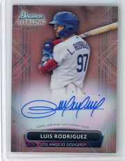 Luis Rodriguez 2022 Bowman Sterling autograph rose gold refractor #'d 15/15