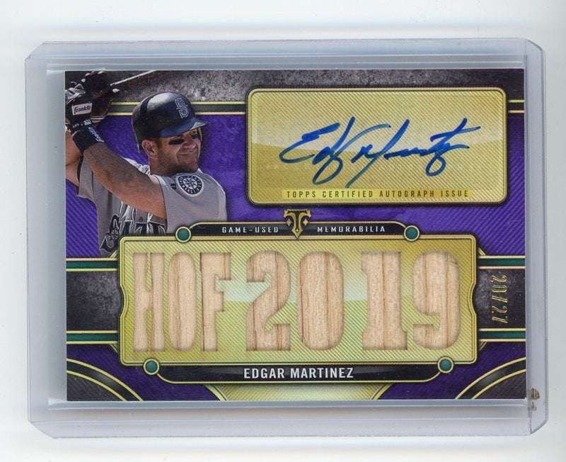 Edgar Martinez 2024 Topps Triple Threads autograph relic 