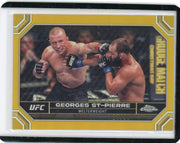 Georges St-Pierre 2024 Topps Chrome Gold Refractor #'d 35/50