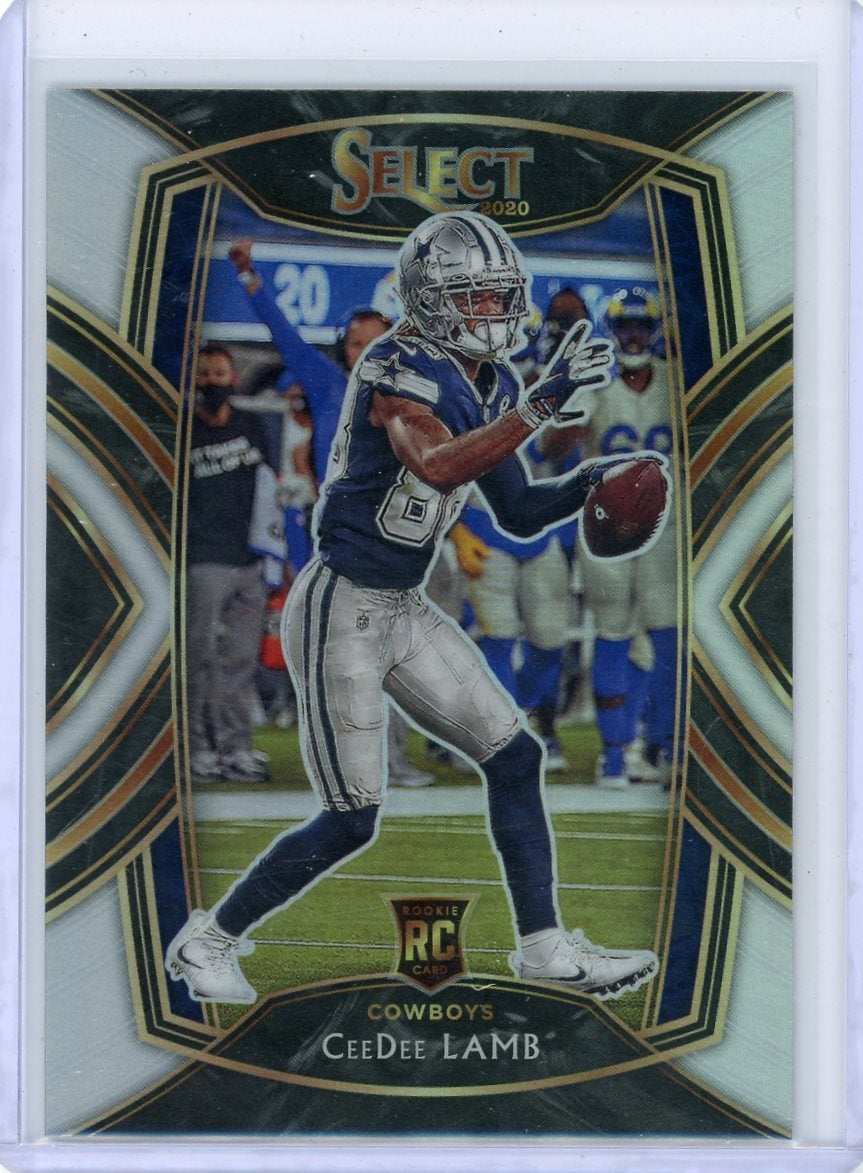 Ceedee Lamb 2020 Panini Select Club Level Silver Prizm Rookie