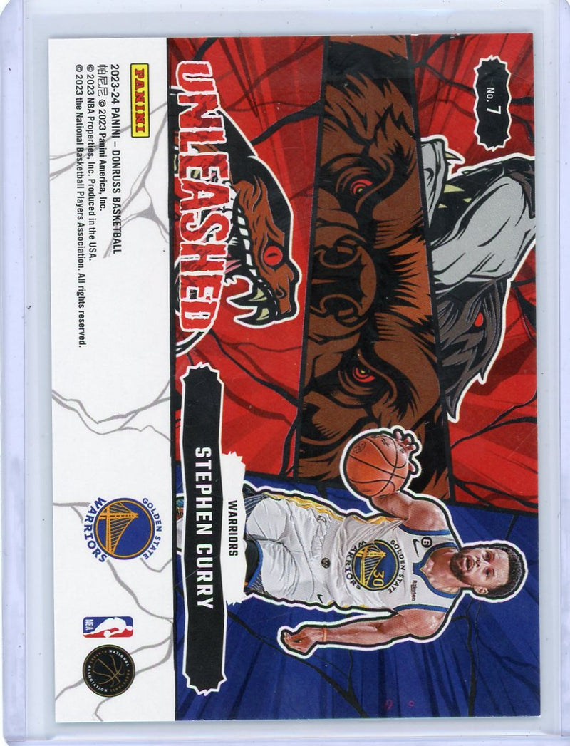 Stephen Curry 2023-24 Donruss Basketball Unleashed SP