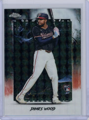 James Wood 2025 Topps Chrome Update Night Terrors geometric ref. rookie card
