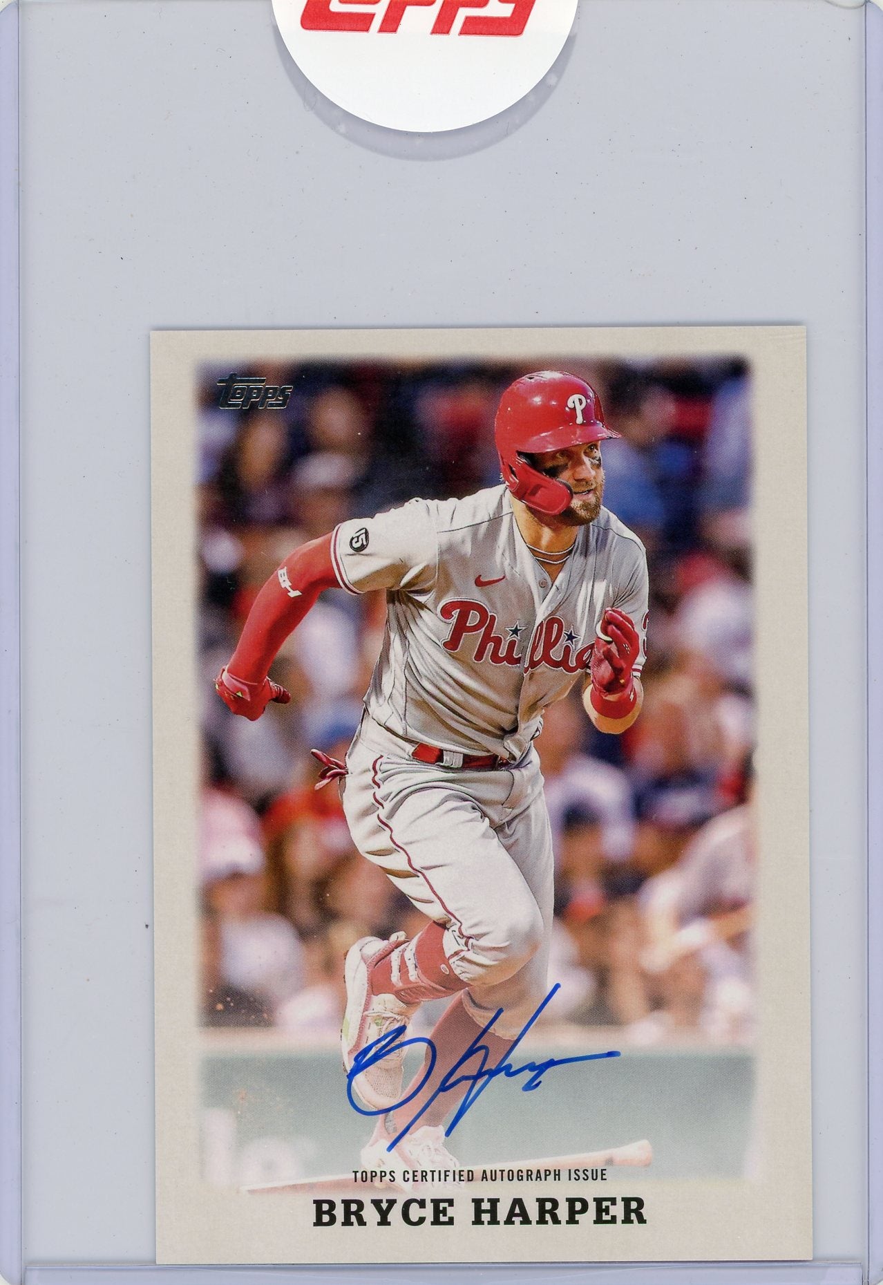 Bryce Harper 2023 Topps Series 1 Oversized 1988 League Leaders Auto #'d 1/10