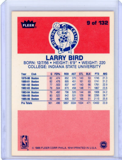 Larry Bird 1986 Fleer #9