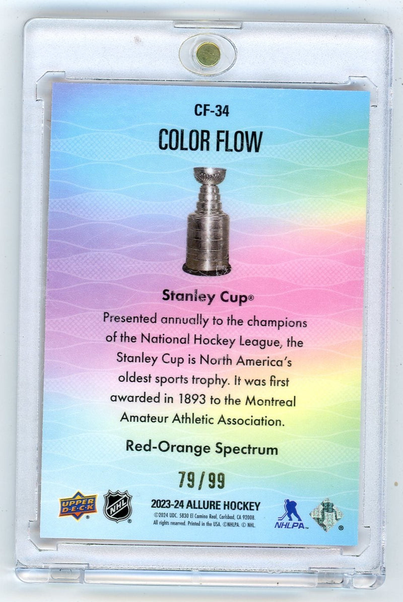 2023-24 UD Allure Stanley Cup Color Flow Red-Orange Spectrum 
