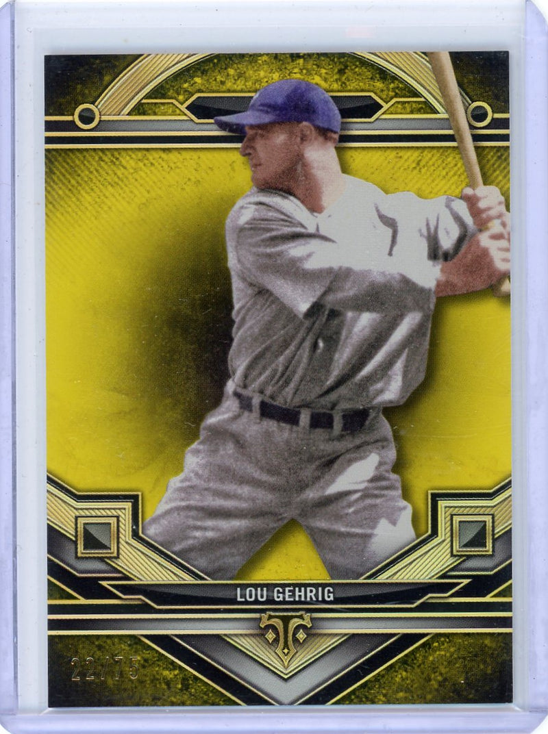 Lou Gehrig 2024 Topps Triple Threads yellow 