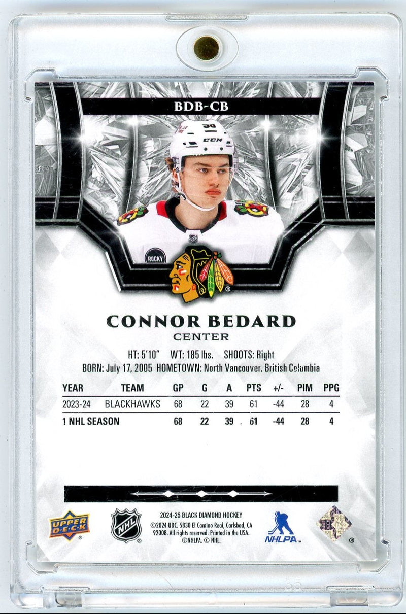 Connor Bedard 2024-25 UD Black Diamond Base 