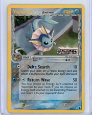 Vaporeon 2005 Pokemon Delta Species reverse holo stamp #18/113 LP