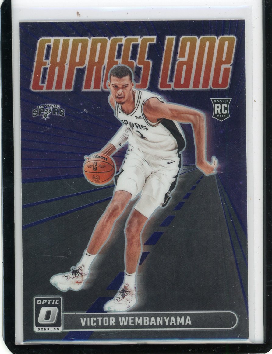 Victor Wembanyama 2023-24 Panini Donruss Optic Express Lane Purple Prizm