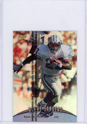 Barry Sanders 1998 Finest Jumbos 2 Refractor w/peel
