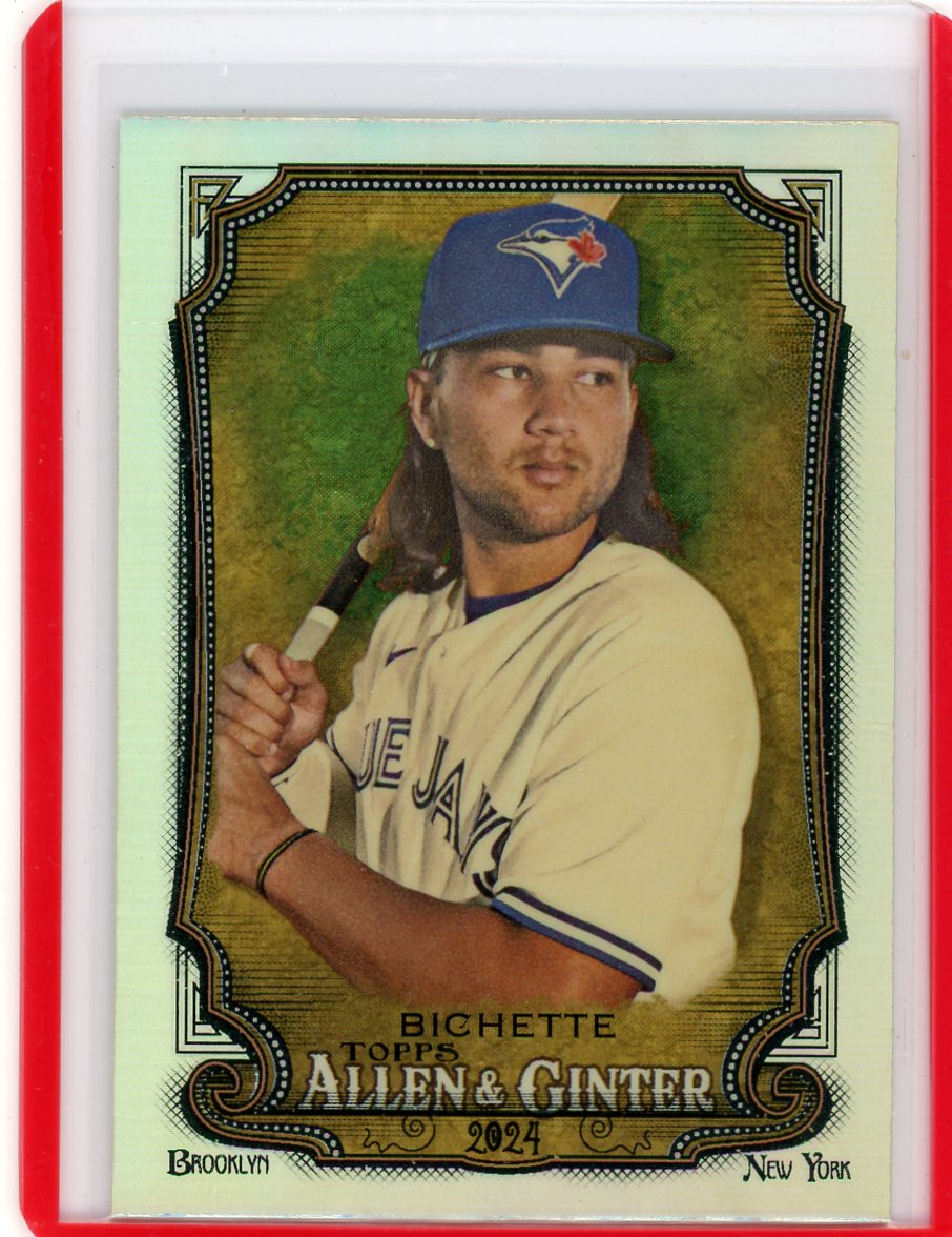 Bo Bichette 2024 Topps Allen & Ginter Chrome Refractor SP Piece Of