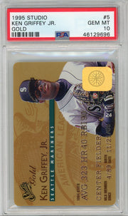 Ken Griffey Jr. 1995 Studio Gold #5 PSA 10