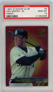 Ken Griffey Jr. 1994 Stadium Club Finest #5 PSA 10