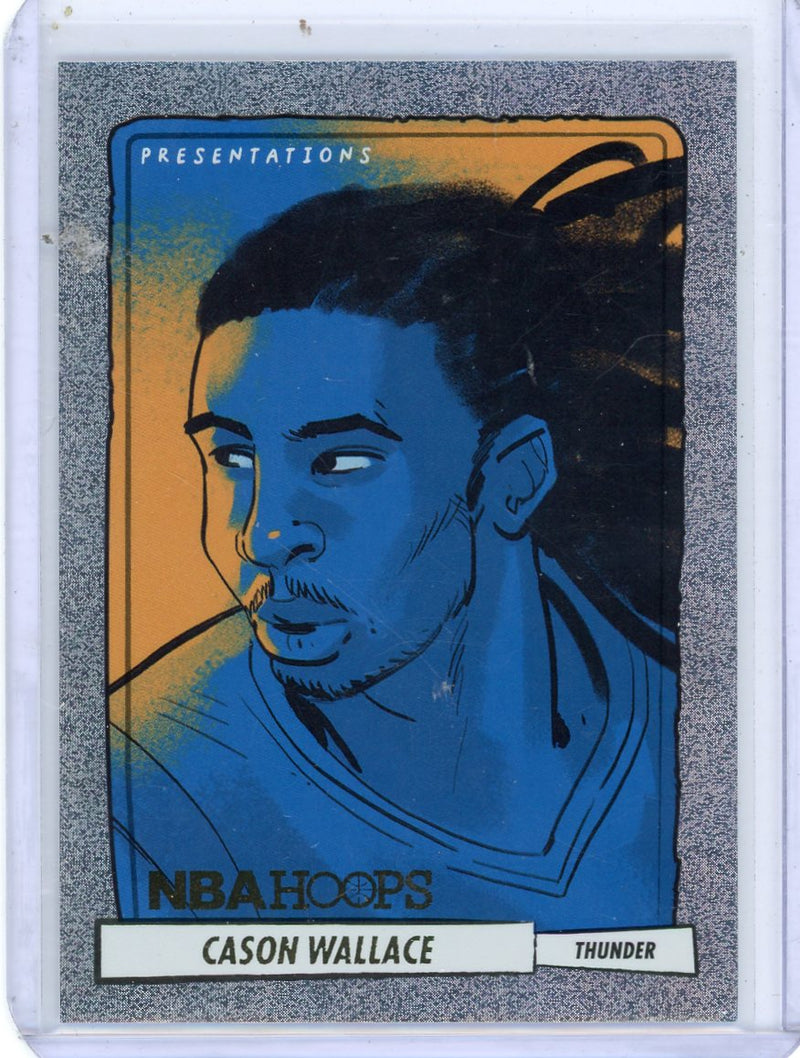 Cason Wallace 2023-24 Panini NBA Hoops Presentations SP rookie card