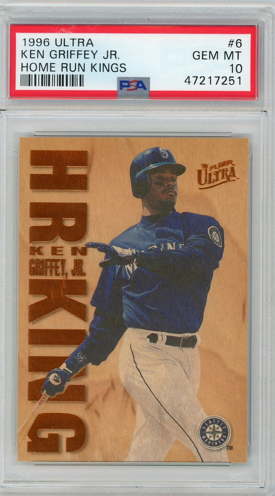 Ken Griffey Jr. 1996 Fleer Ultra Home Run Kings #6 PSA 10