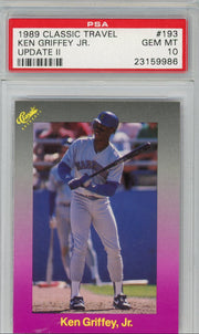 Ken Griffey Jr. 1989 Classic Travel Update II PSA 10