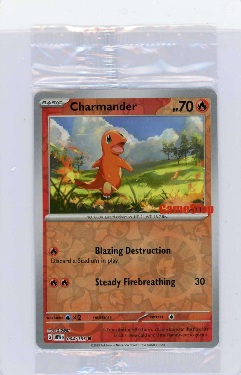 Charmander Pokémon Reverse Holofoil (GameStop Exclusive) Sealed 