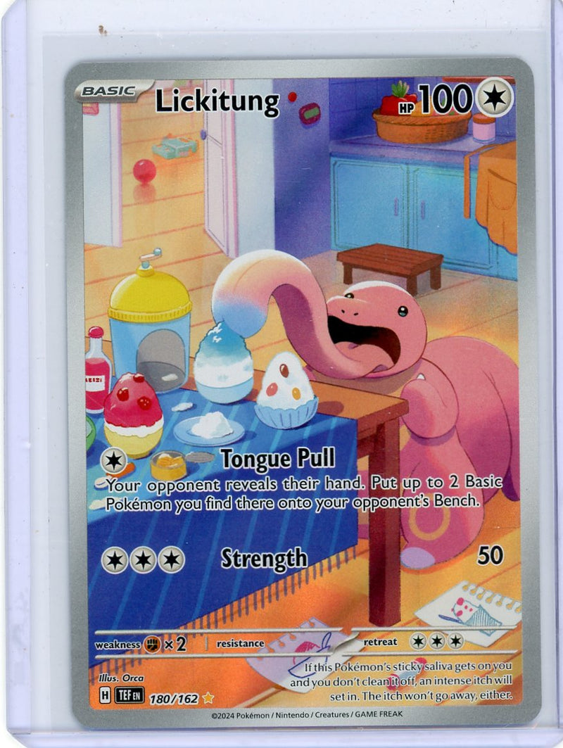 Lickitung Pokémon Temporal Forces Illustration Rare 