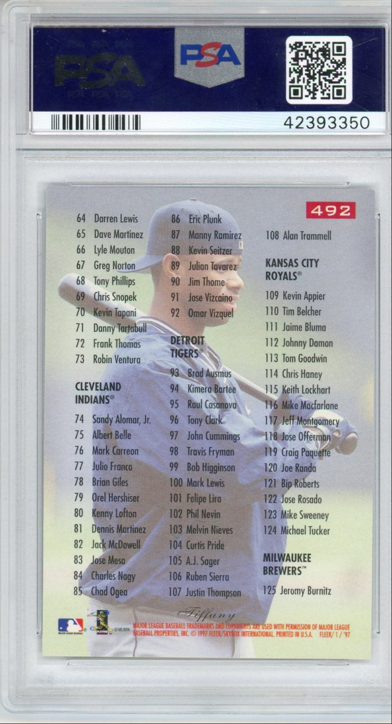 Ken Griffey Jr. 1997 Fleer Tiffany Checklist 
