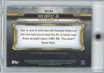 Ken Griffey Jr. 2020 Topps Triple Threads Legend Patch #'d 15/18