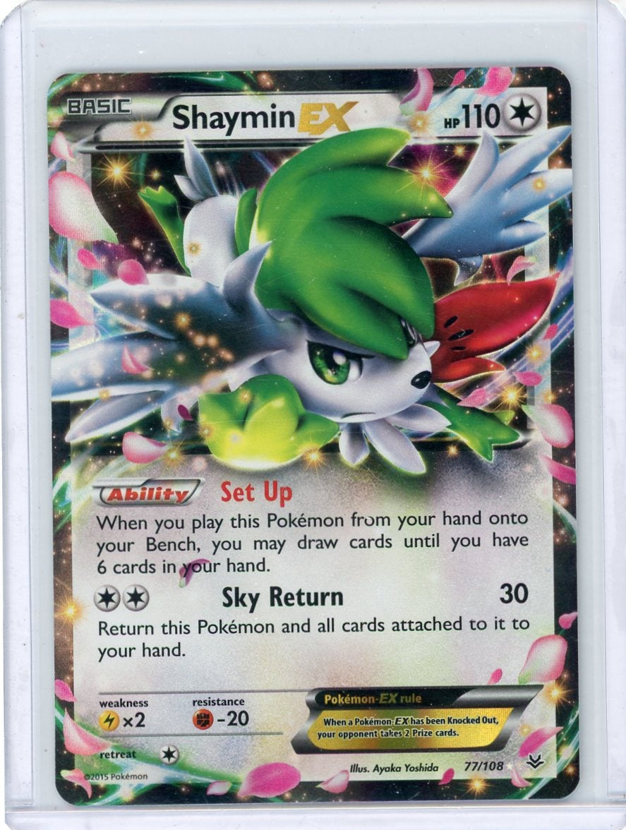 Shaymin EX Pokémon Roaring Skies Ultra-Rare #77/108