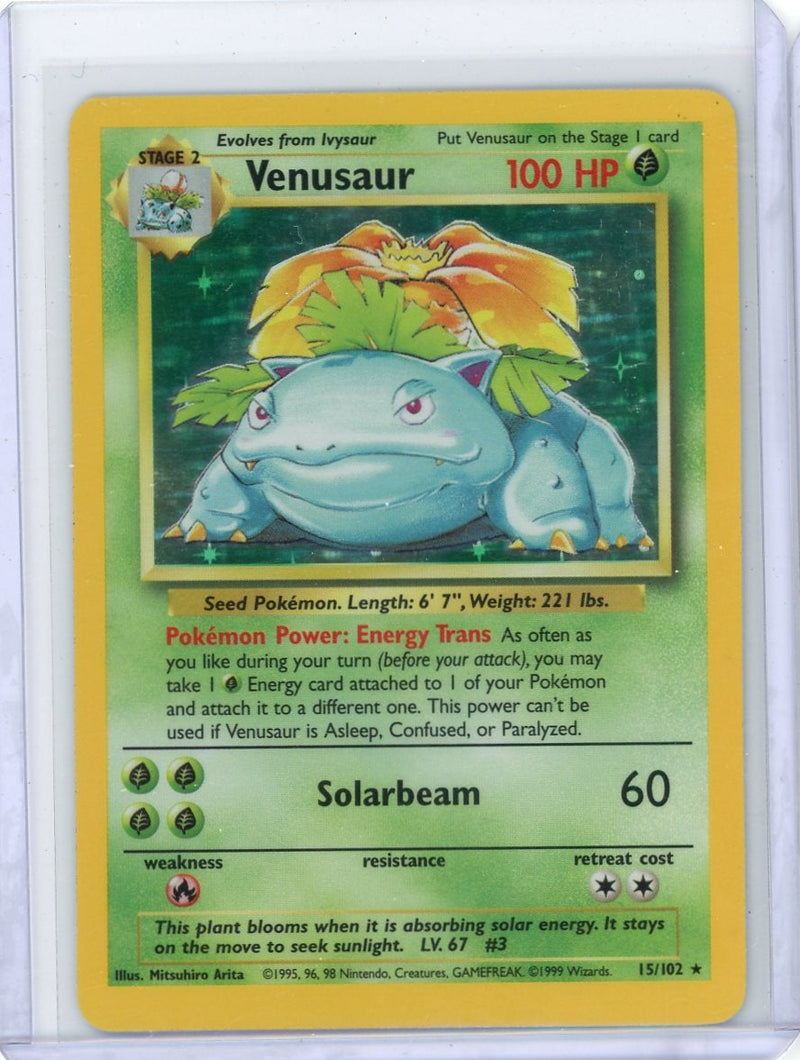 Venusaur Pokémon Base Set Holo 