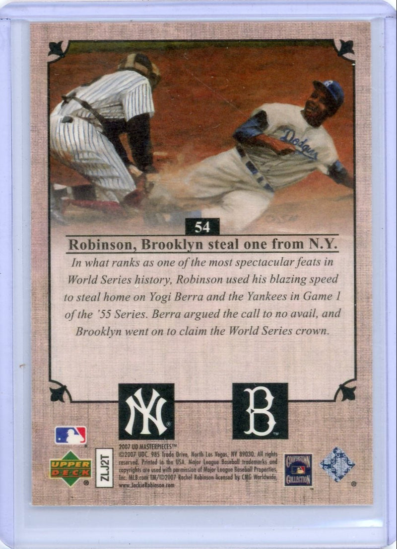 Yogi Berra Jackie Robinson 2007 Upper Deck Masterpieces
