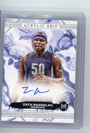 Zach Randolph 2023-24 Topps Motif Acrylic Drip autograph #'d 60/99