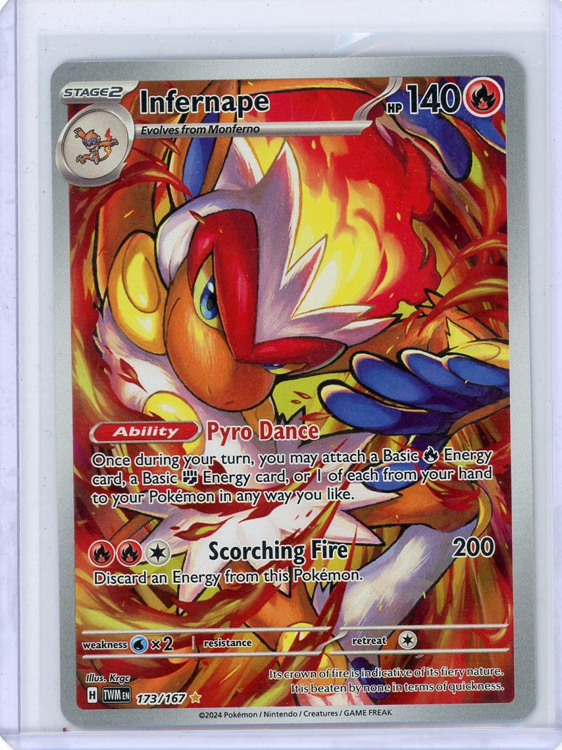 Infernape Pokémon Twilight Masquerade Illustration Rare 