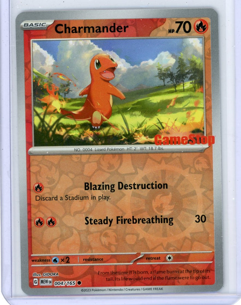 Charmander Pokémon Reverse Holofoil (GameStop Exclusive) 