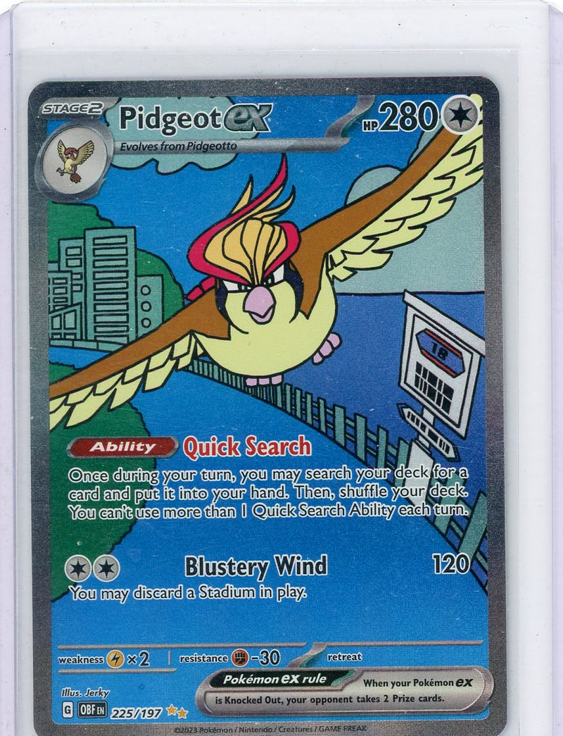 Pidgeot Ex Pokémon Obsidian Flames Special Illustration Rare 