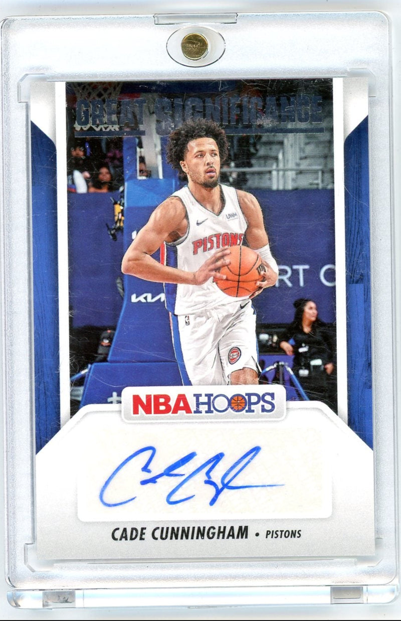 Cade Cunningham 2024 Panini NBA Hoops Great Significance Autograph 