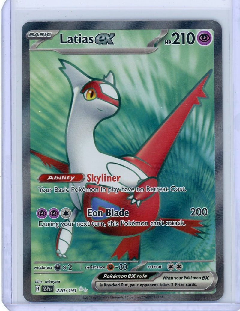 Latias Ex Pokémon Surging Sparks Full-Art Rare 