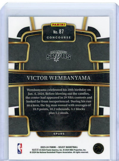 Victor Wembanyama 2023-24 Panini Select rookie card