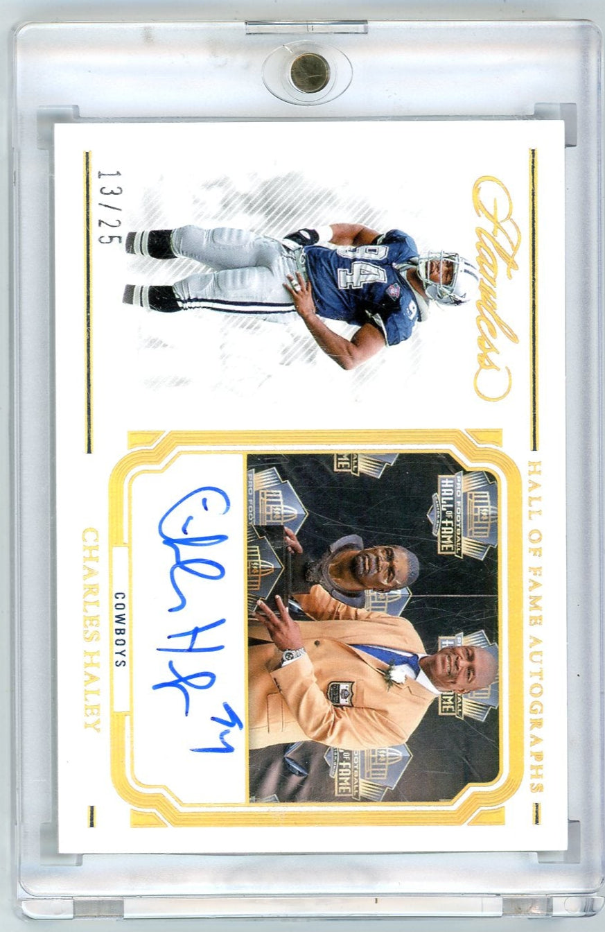 Charles Haley 2023 Panini Flawless Hall of Fame Autographs #'d 13/25