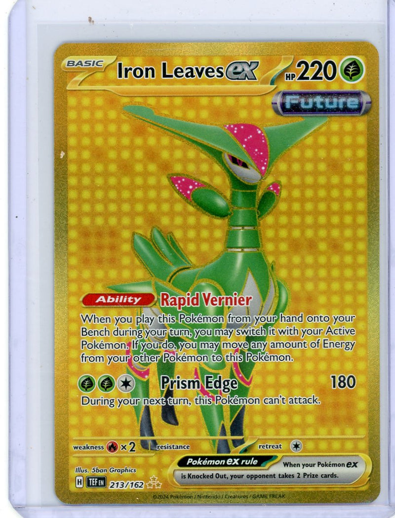 Iron Leaves Ex Pokémon Temporal Forces Gold Hyper Rare 