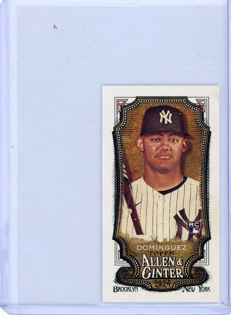 Jasson Dominguez 2024 Topps Allen & Ginter mini rookie card