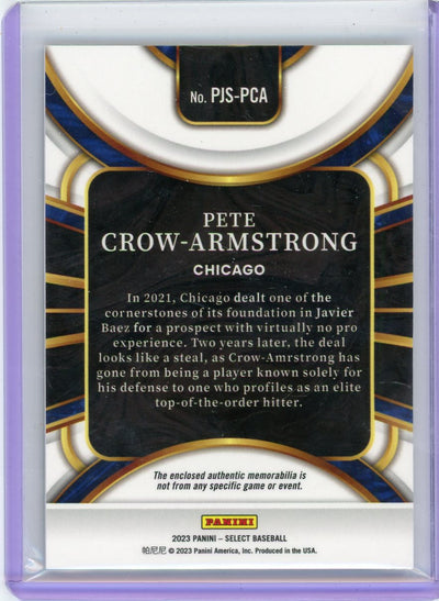 Pete Crow-Armstrong 2023 Panini Select Rookie Patch