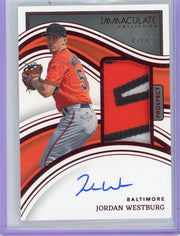 Jordan Westburg 2023 Panini Immaculate Prospect RPA #'d 47/49
