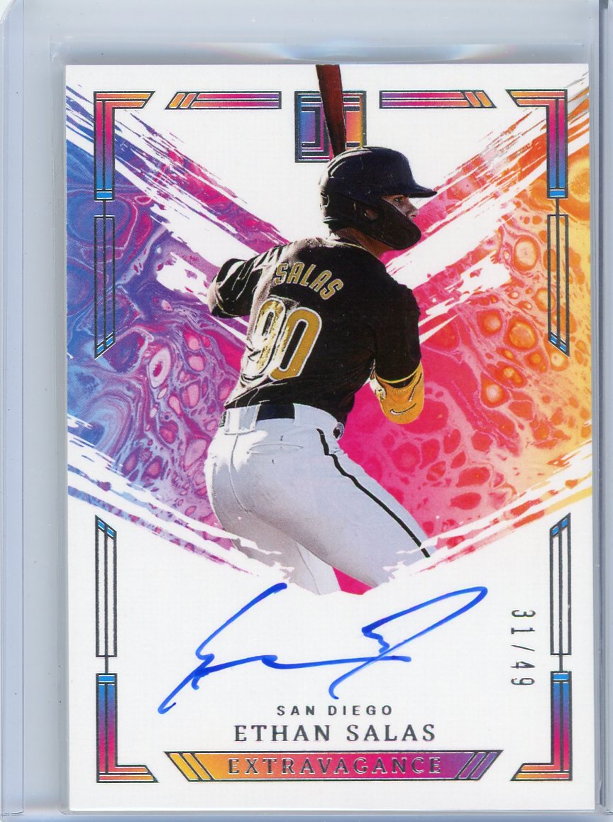 Ethan Salas 2024 Panini Impeccable Extravagance autograph #'d 31/49