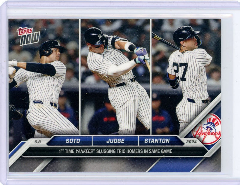 Juan Soto Aaron Judge Giancarlo Stanton 2024 Topps NOW 