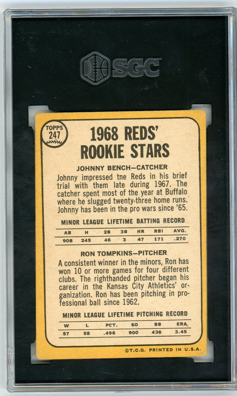 Johnny Bench 1968 Topps Rookie 