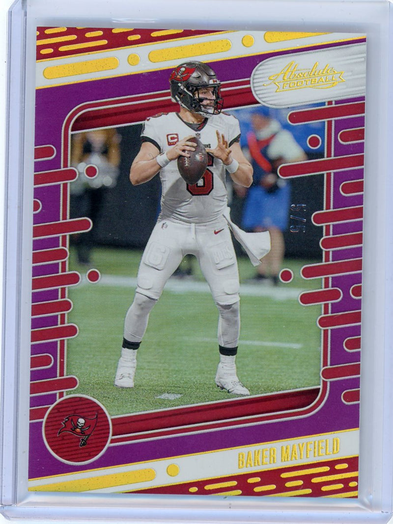 Baker Mayfield 2024 Panini Absolute purple 