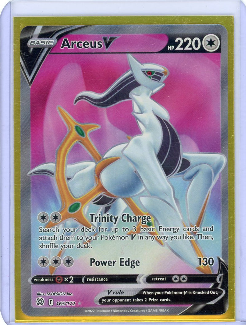 Arceus V Pokémon Sword & Shield Brilliant Stars Full-Art Rare 